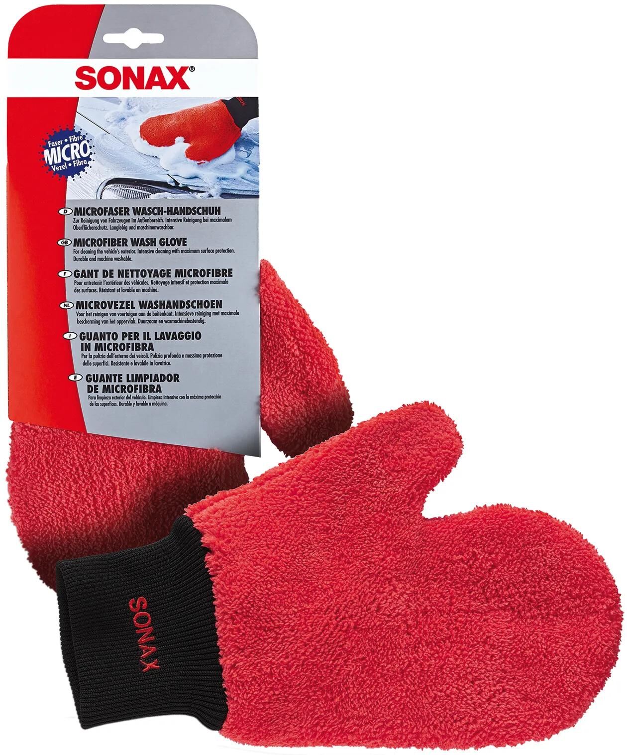 Guante de lavado de microfibra Sonax
