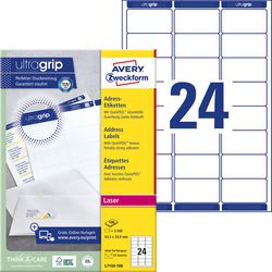 Etichette per indirizzi avery l7159 63,5x33,9mm bianche