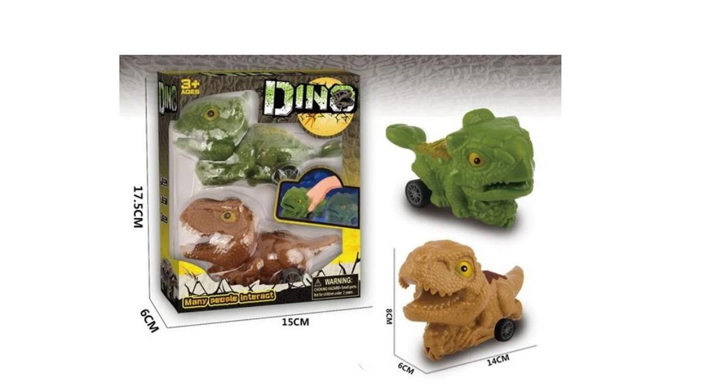 Set di frizioni per auto Dino da 2 pezzi 13 cm