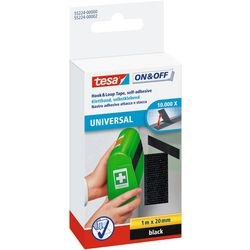 Tesa di velcro Quantere On Off Black autoadesivo