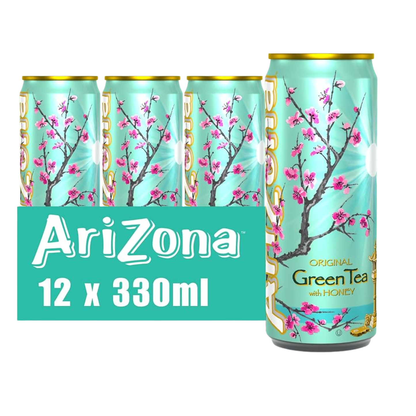Tè verde originale Arizona con miele lattina (12x 33cl)
