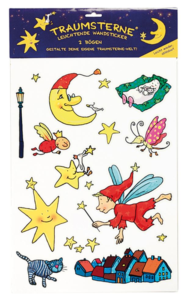 Stelle da sogno: adesivi murali luminosi (6 pezzi
