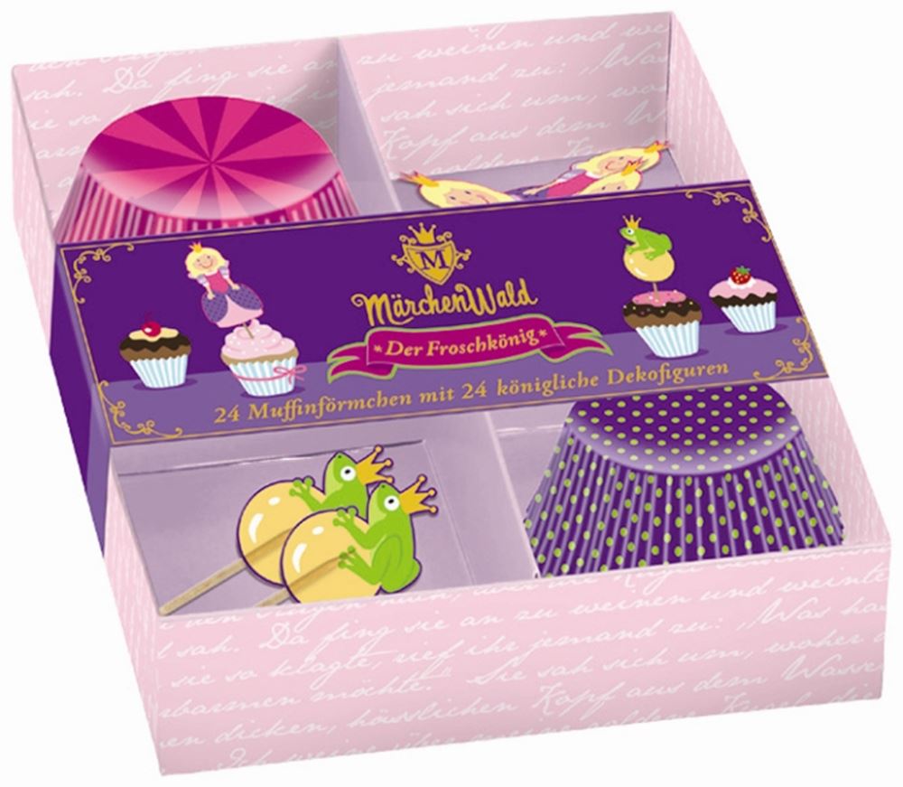 Bosque de cuento: moldes para muffins 4 culos. (24 piezas)