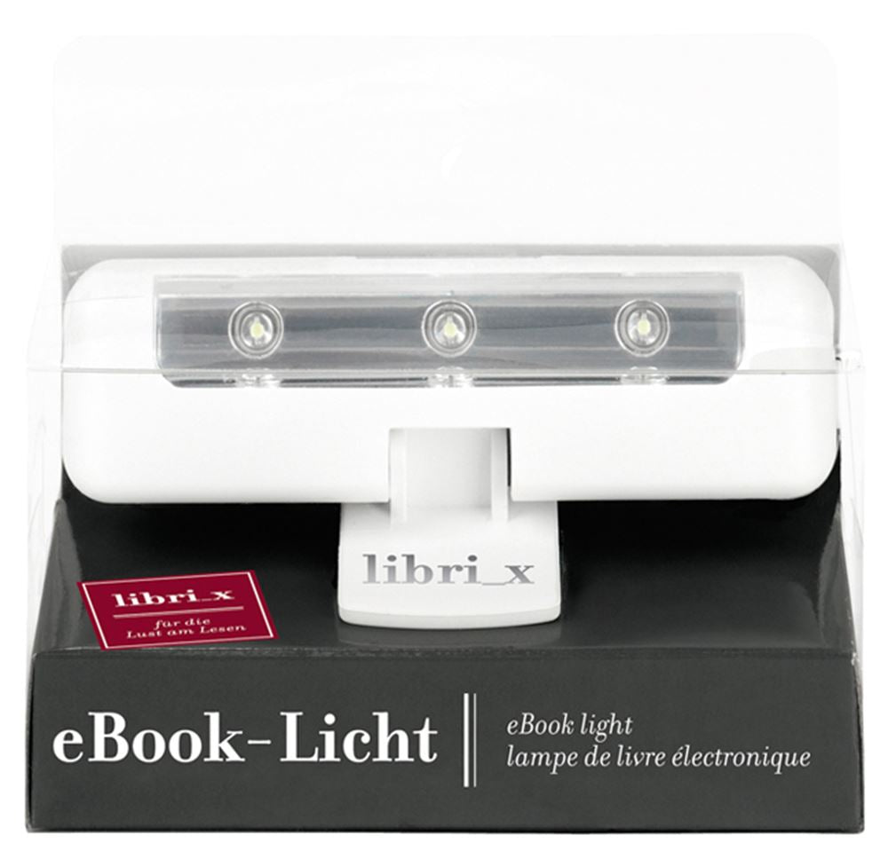 Libro electrónico con luz de lectura Libri negro (4 uds)