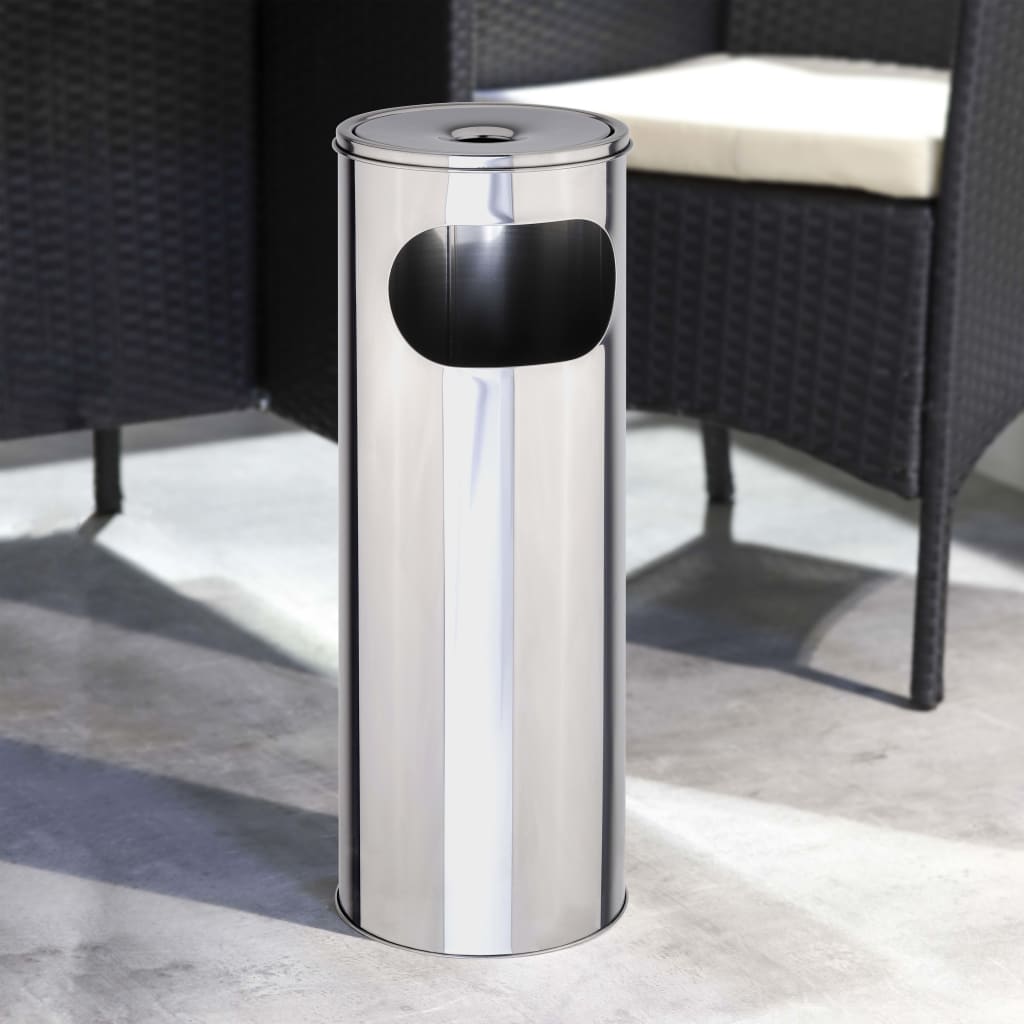 Ciao hi asen rifiuto bidone in piedi 58 cm di colore argento