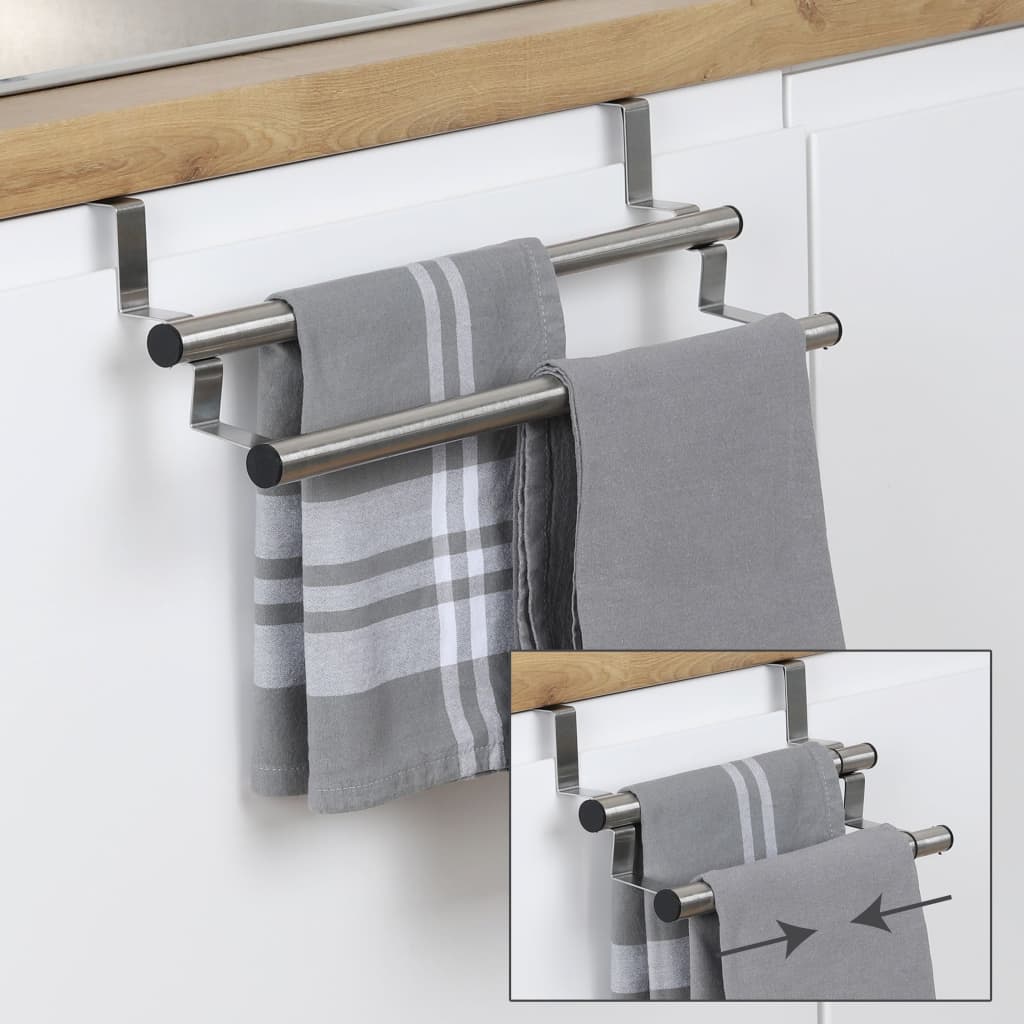 Hola hola taller de paño de cocina extensible de color plateado
