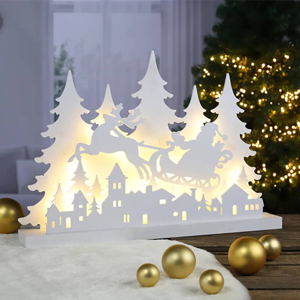 Ciao ciao silhouette di illuminazione natalizia con chiunque legno a led renne