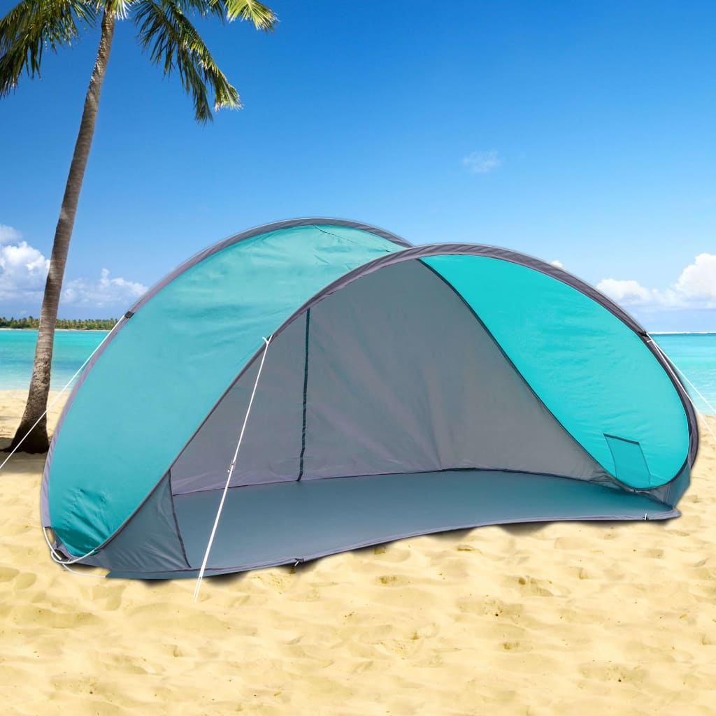 Hi hi tenda da spiaggia pop-up blu