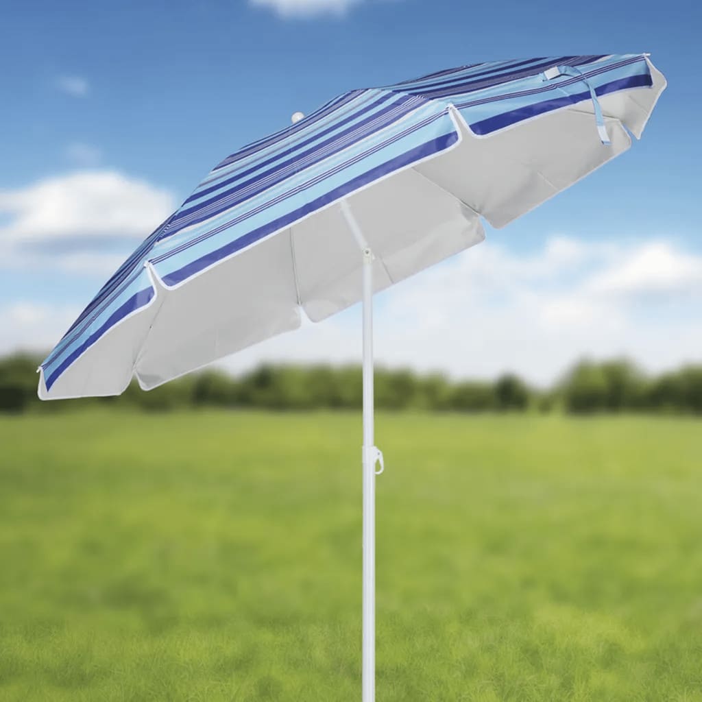 Ciao ciao strandparasol 200 cm a strisce blu