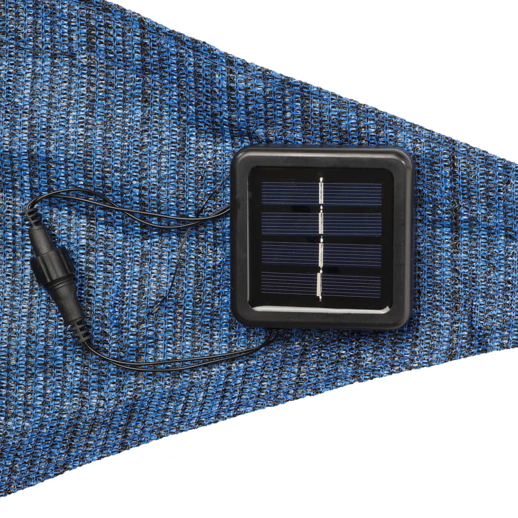 Ciao hi zonnezeil con 100 LED 3x3x3 m blu