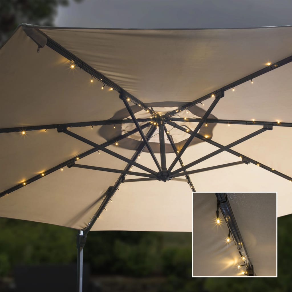 Hola hola parasol light guirnaldas solar LED 130 cm