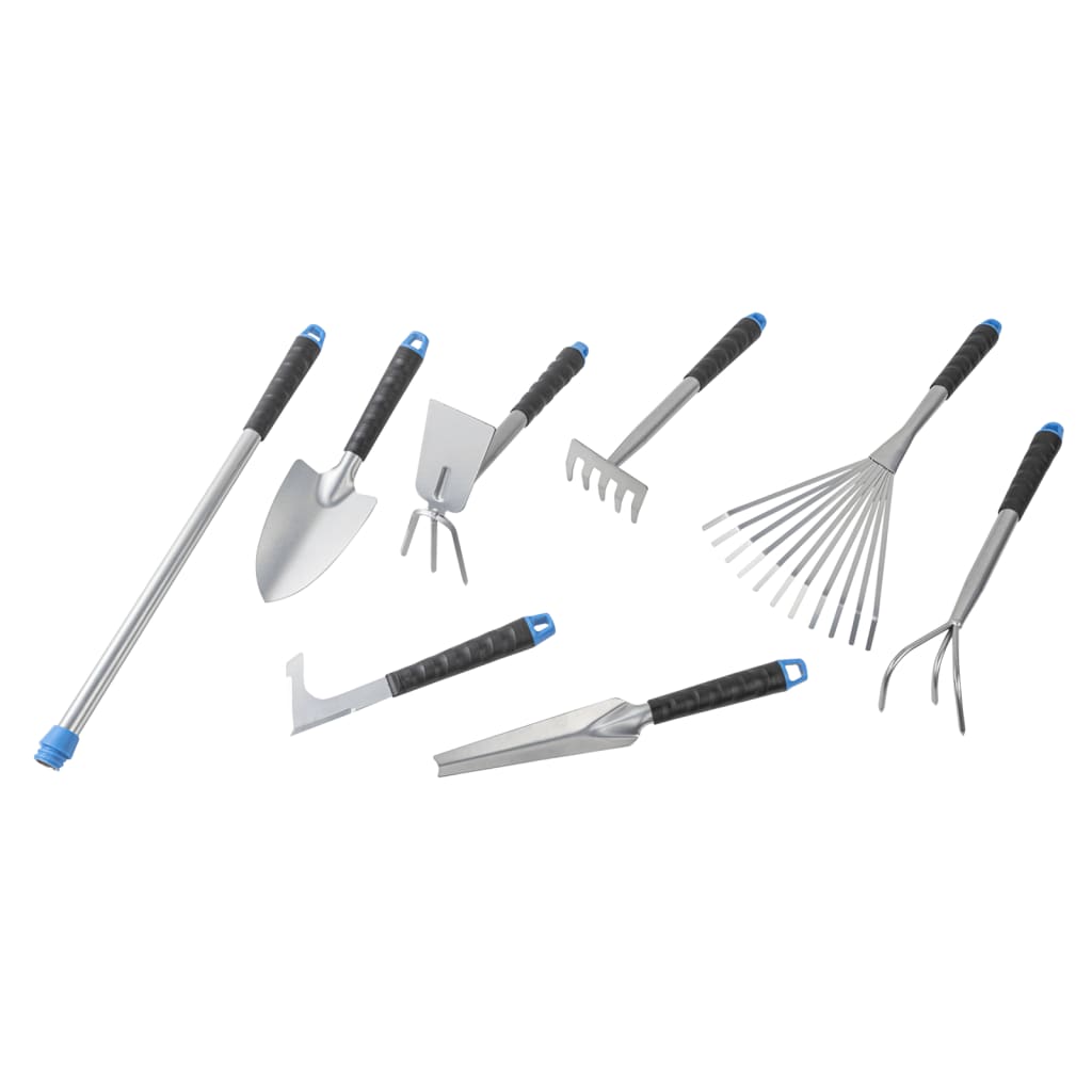 Ciao hi utensile da giardino da 8 parti set di metallo color argento