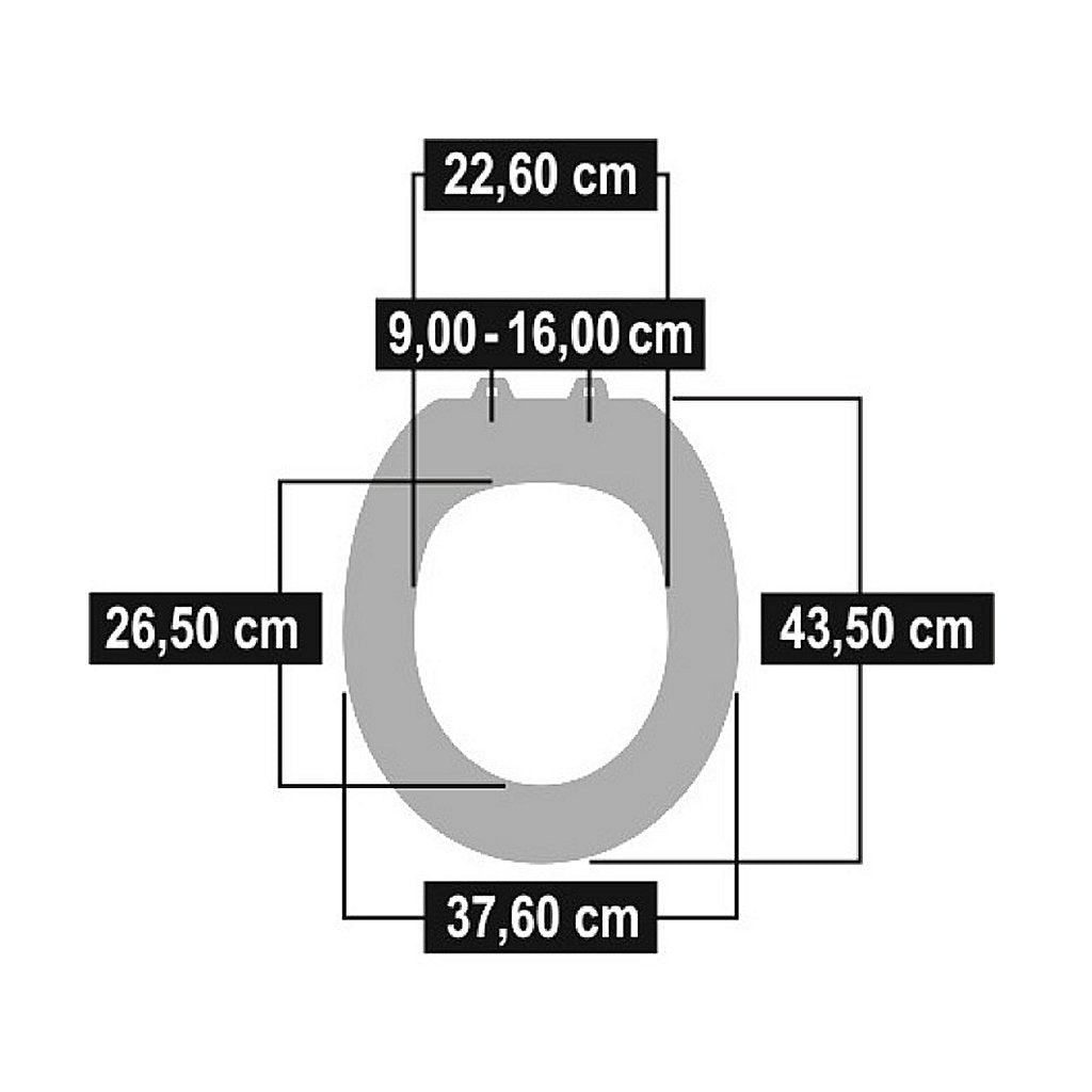 Cornat Cornat KSDSC534 GAJAS DE MADERA WC WC SoftClose 90-160 mm
