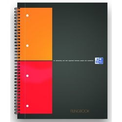 Quaderno oxrford a4 80gm2 a righe 4 fori bianco