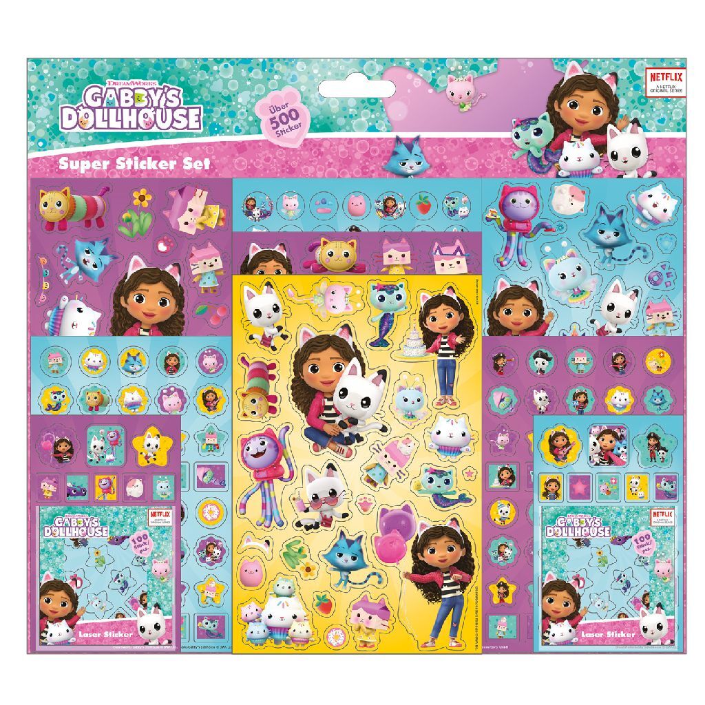 Set di super adesivi per la casa delle bambole di Gabby Gabby #039;s