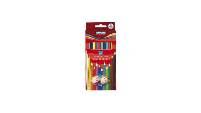 Toppoint Toppoint Toppoint Long Colored Pencils 12 piezas