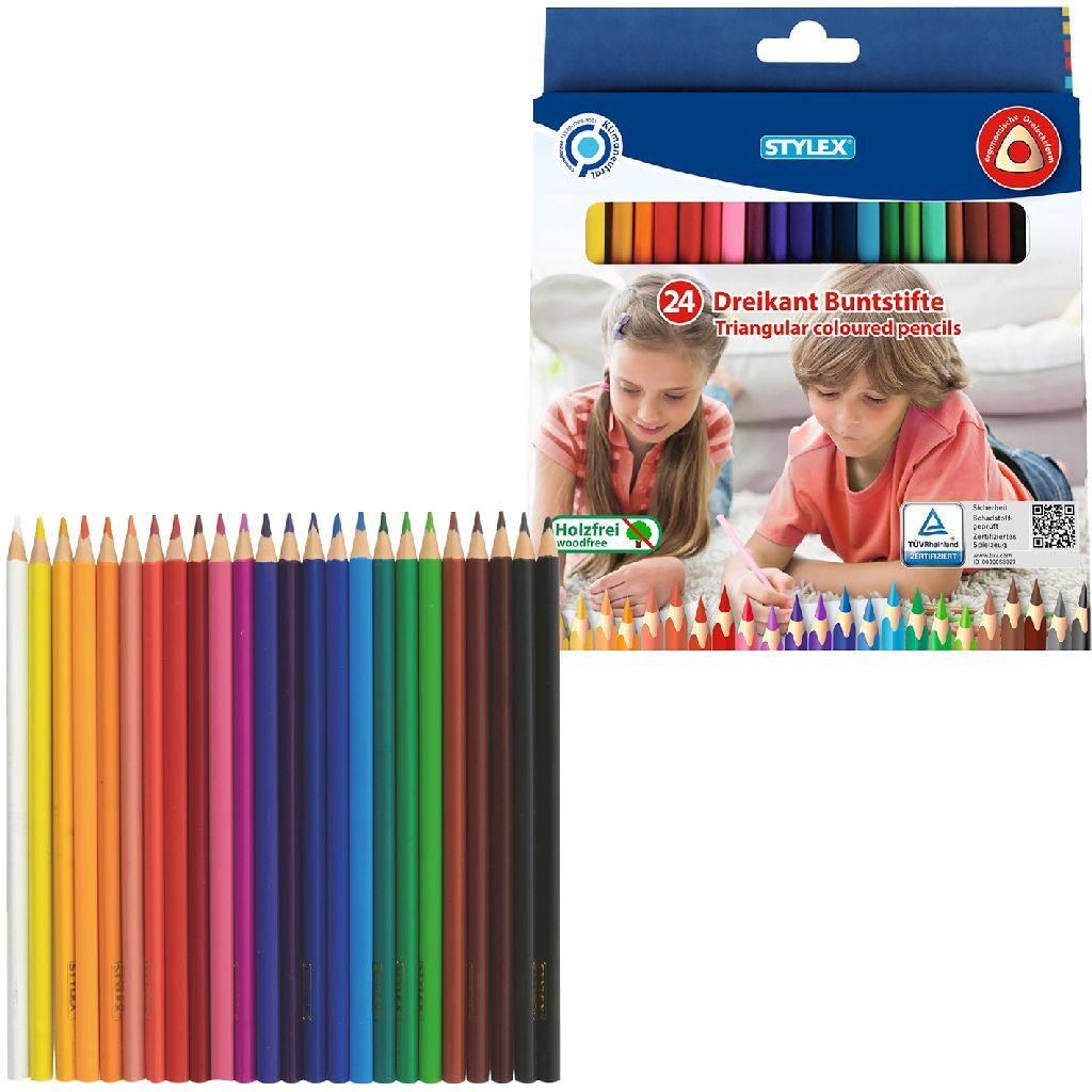 Stylex Stylex Triangolare color matite 24 colori