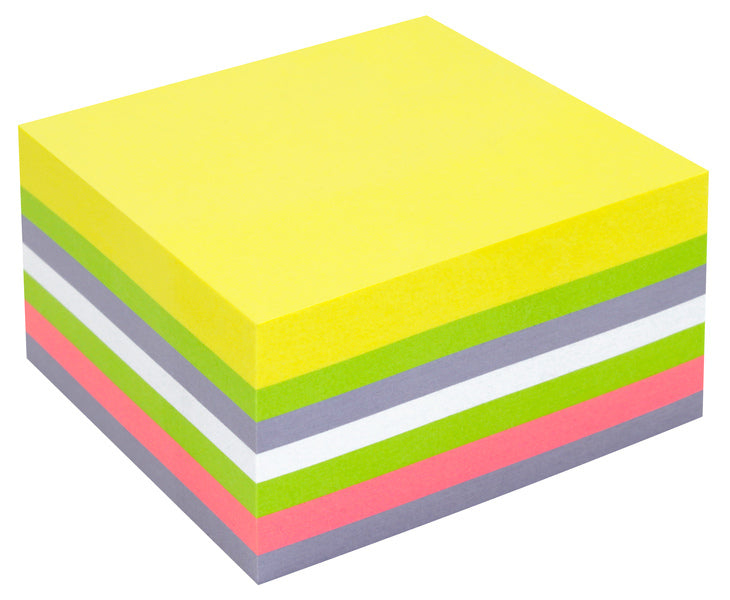 NOTE INFO NOTE IN-5654-80 75x75mm, 400 foglie, 5 colori, FSC.