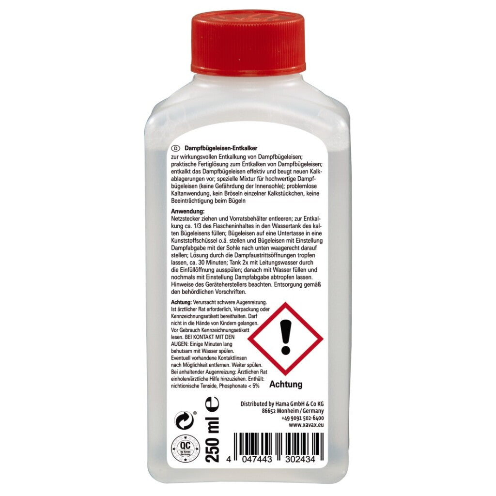Xavax xavax descaler para planchas de vapor 250 ml