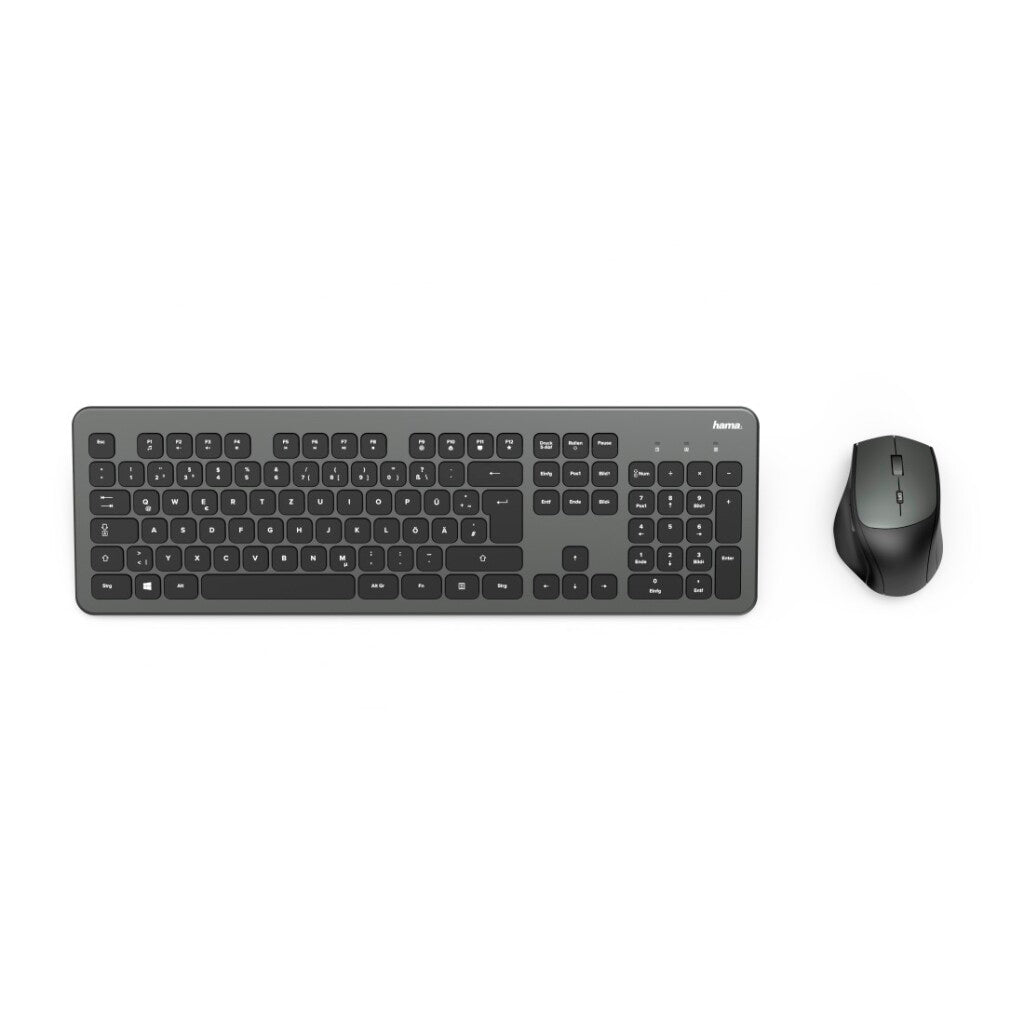 Hama Wireless Keyboard-Mouse Set KMW-700 Anthracite Black US