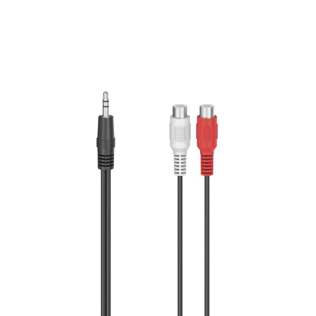 Adaptador de audio Hama 2x acoplamiento cinch - conector jack de 3,5 mm estéreo