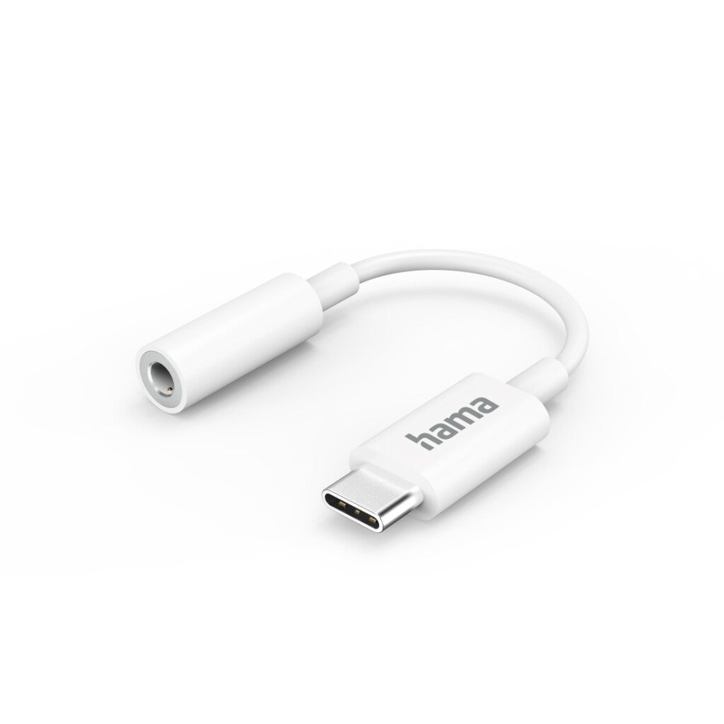 Adattatore aux Hama USB-C ndash; Connessione jack da 3,5 mm, bianca
