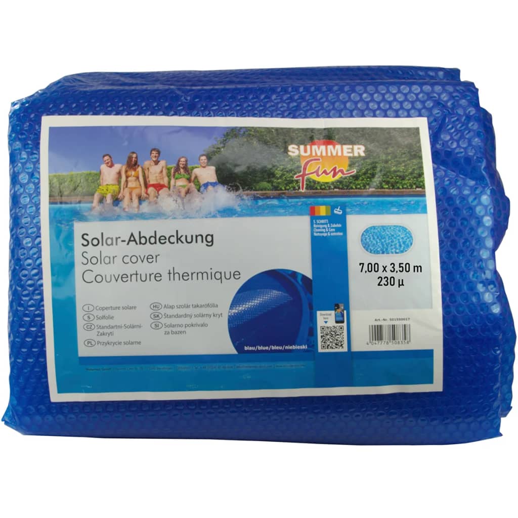 Summer Fun Fun Summer Fun Tuber de piscina de verano Solar Oval 700x350 cm PE Azul