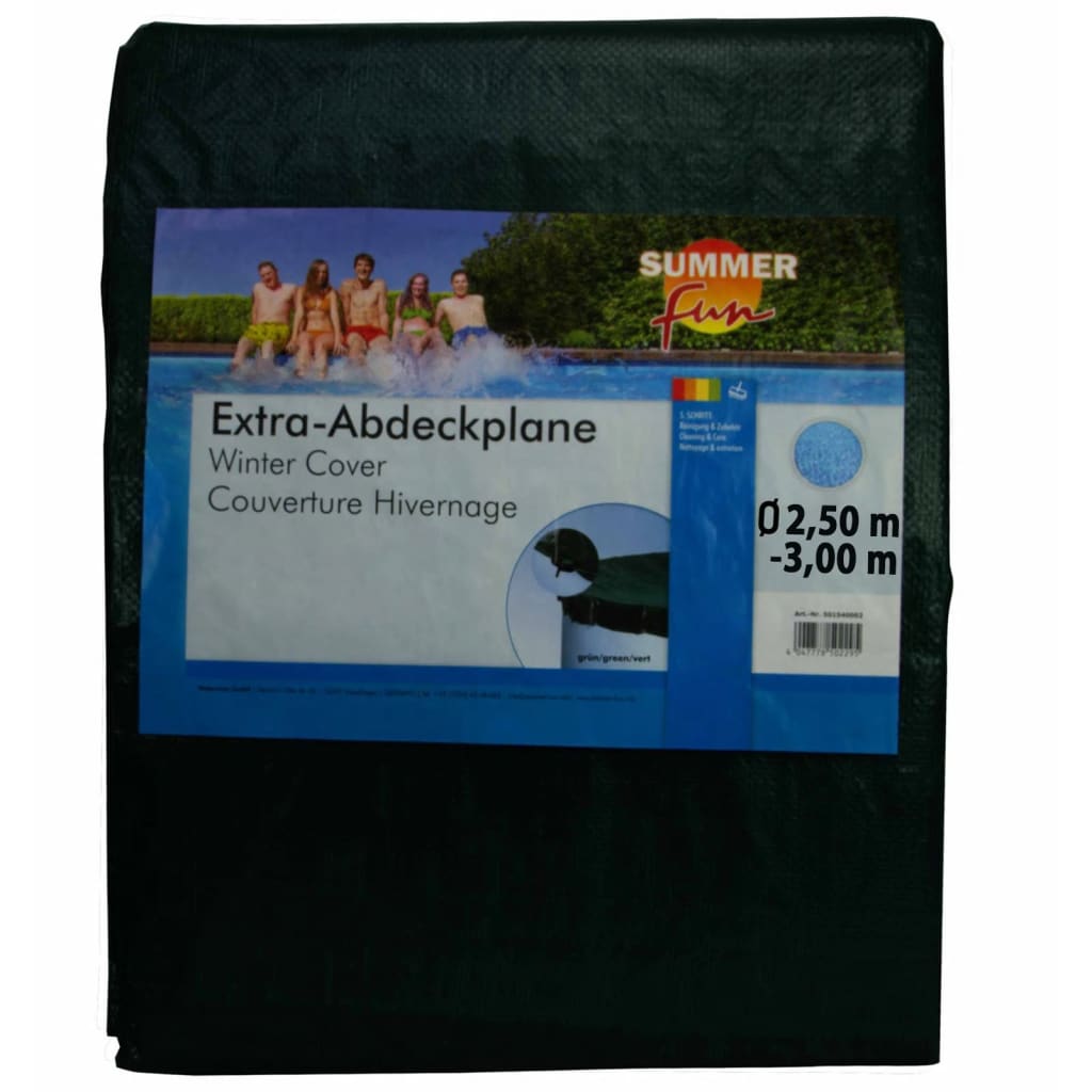Diversión de verano Diversión de verano Cubierta de piscina de invierno alrededor de 250-300 cm PVC Green