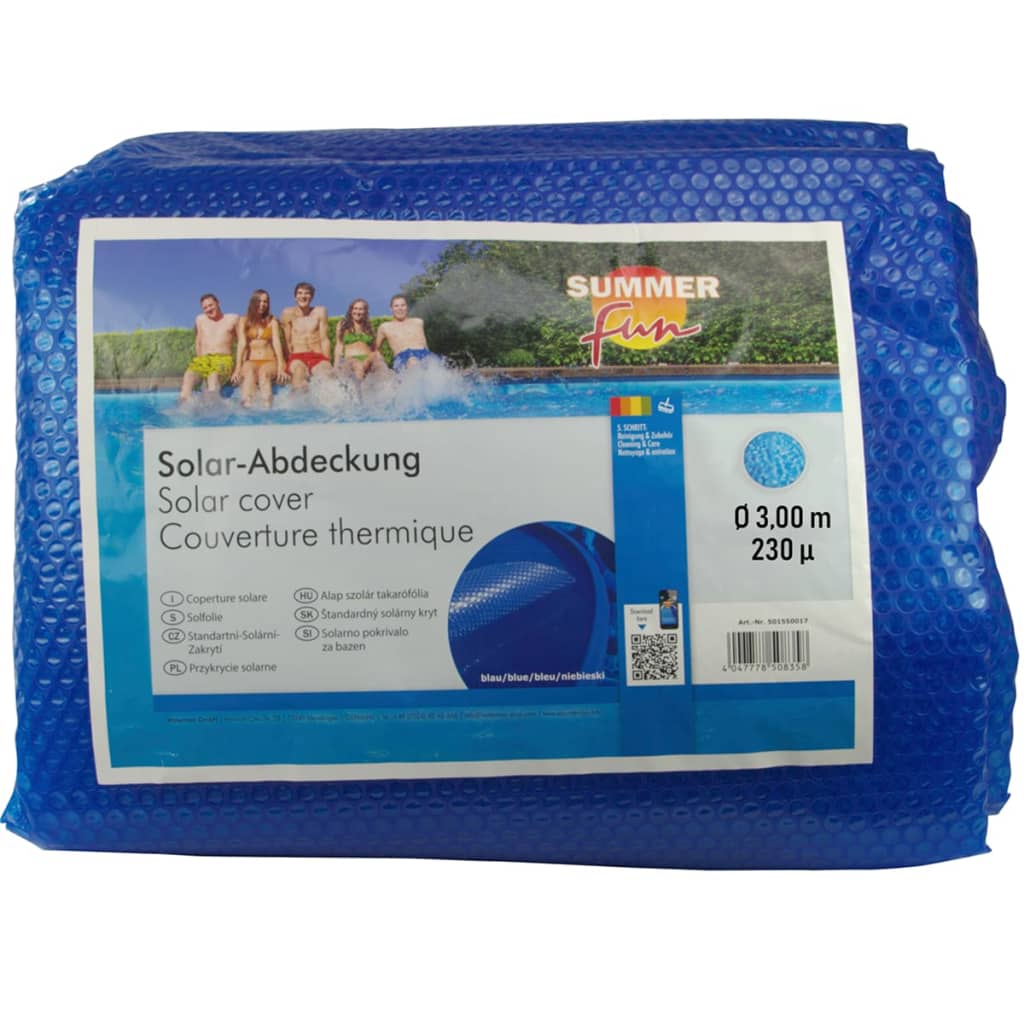 Diversión de verano Diversión de verano Solar Vida solar de la piscina de verano alrededor de 300 cm PE Azul