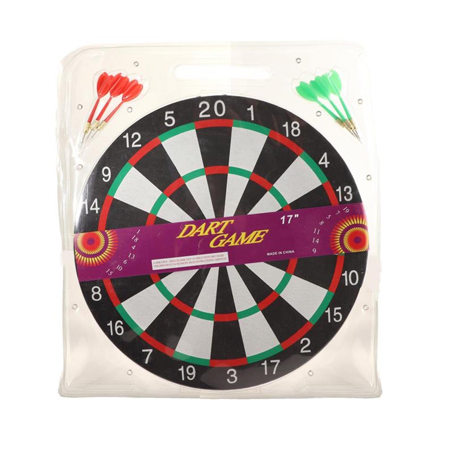 Bersaglio con 6 freccette 40 cm