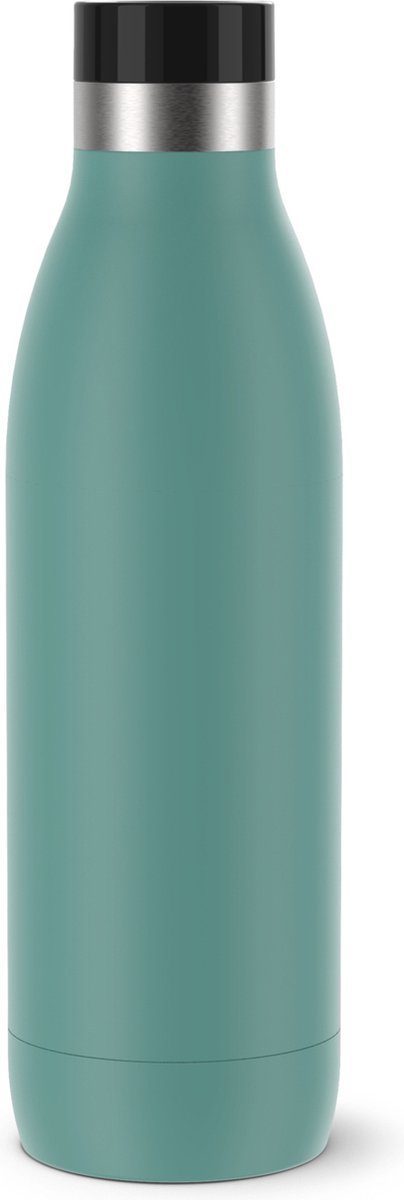 Tefal bludrop basic - bottiglia thermos - 0,7 l - verde - a tenuta stagna - acciaio inossidabile - adatta per bevande calde e fredde