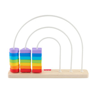 Fisher-price madera ábaco arcoiris