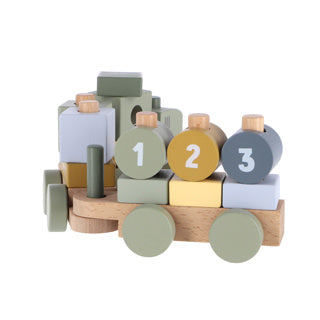 Tiamo Little Farm Block Train Tractor