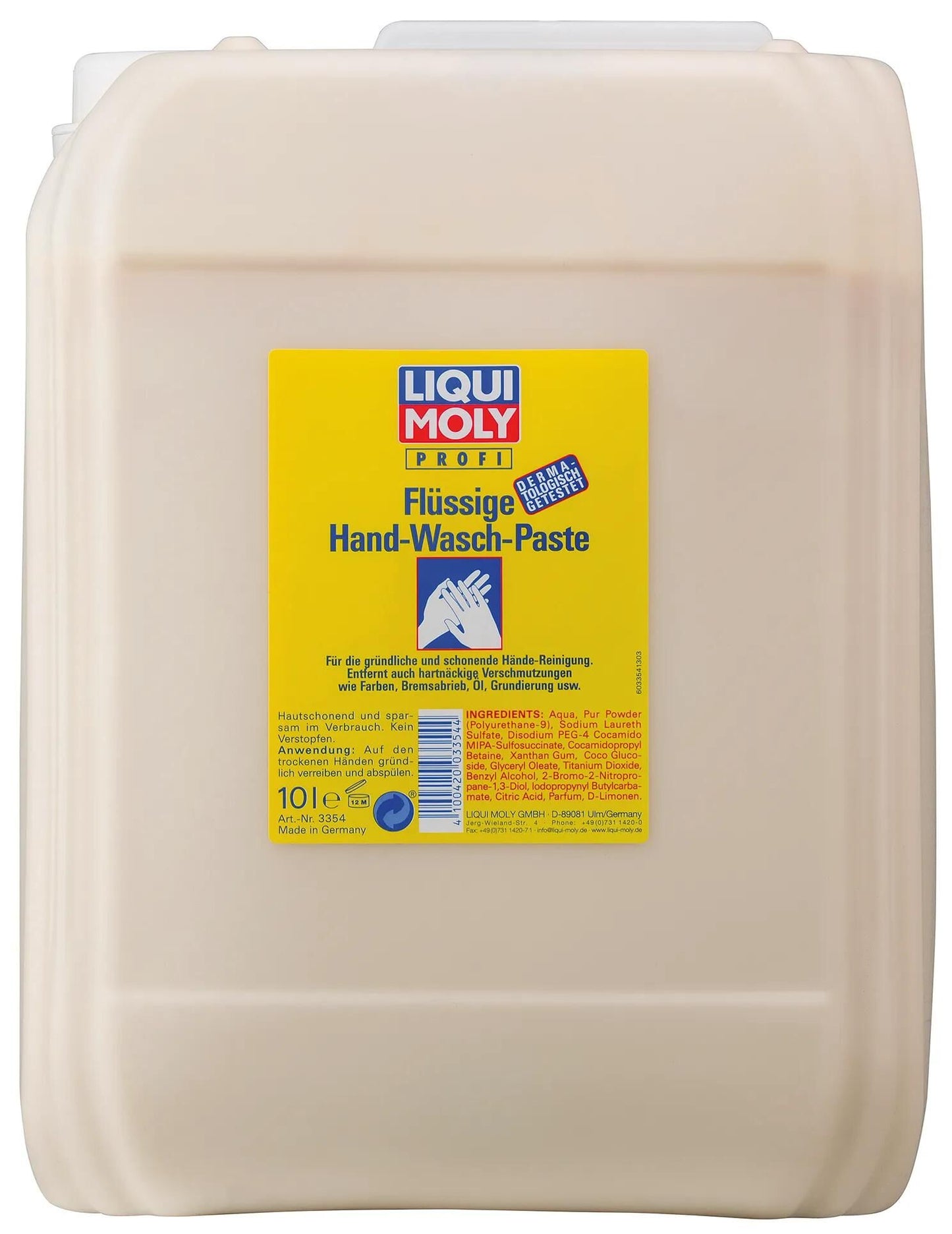 Pasta de lavado de manos de liqui moly 10l