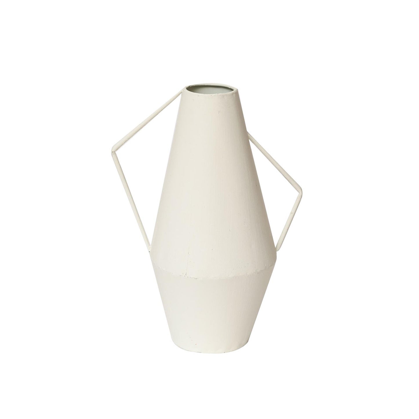 House of nature vaas cadiz metal 26cm wit vaas cadiz metaal 26cm wit