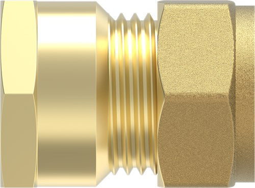 Pezzo di transizione Kirchhoff in ottone, cieco, 18 mm x 1 2 it, raccordo a fascetta per tubo rame - 989456317
