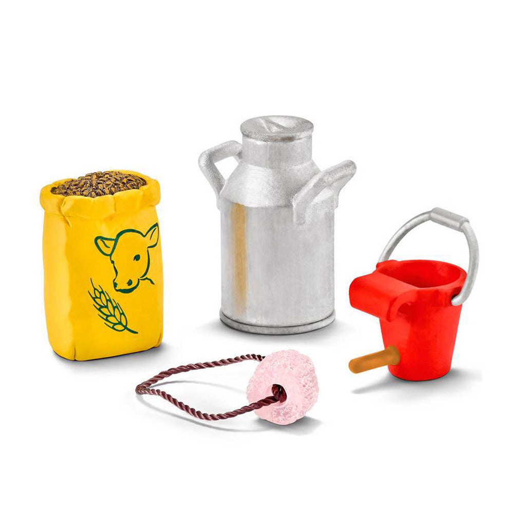 SCHLEICH Feed per mucca e vitello a 4 parti