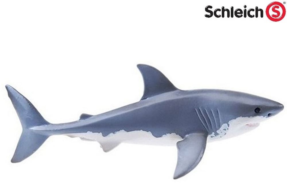 Tiburón blanco de vida salvaje Schleich. 16cm. 3+