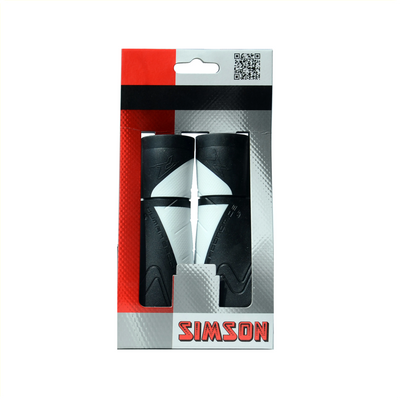 Simson Ergonomics Handles - 92 mm in bianco e nero