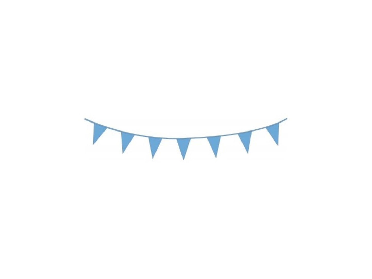 Linea bandiera Haza 10mt plastica azzurra