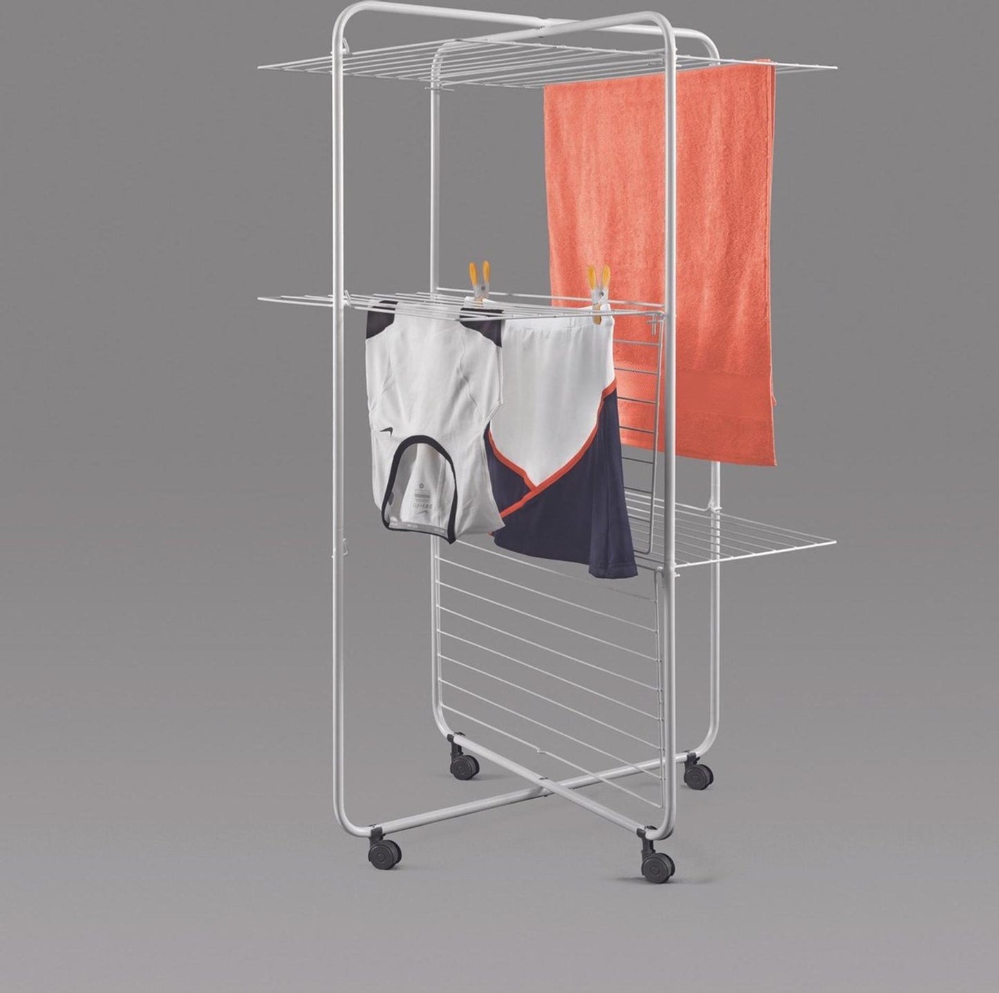 Metaltex tomado - droogtoren nantes - 3 verdiepingen - 33 meter drooglengte - wit