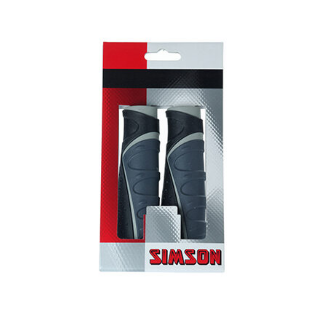 Simson maneja la comodidad - gazelle - 13.5 cm - gris negro - accesorio para bicicletas