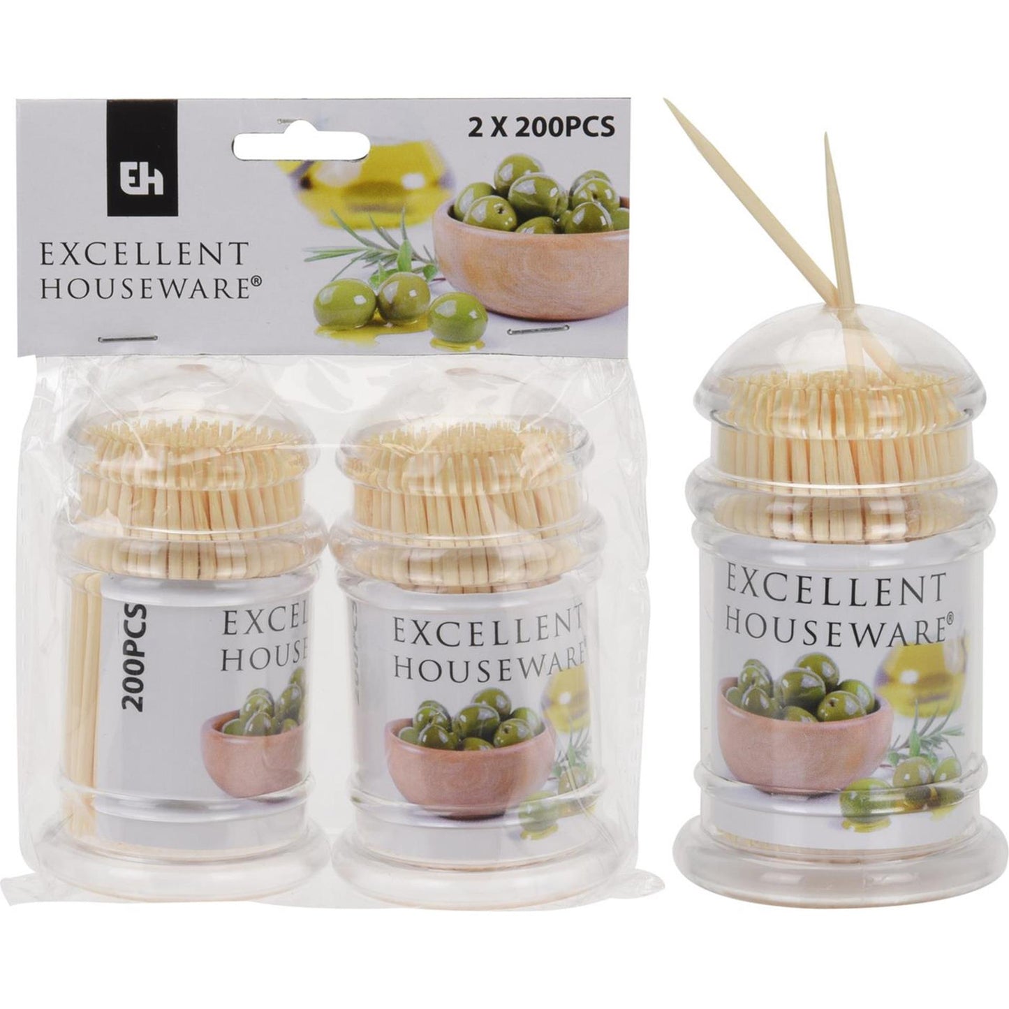 Eccellente set di bastoncini da cocktail per casalinghi 2x200 pezzi
