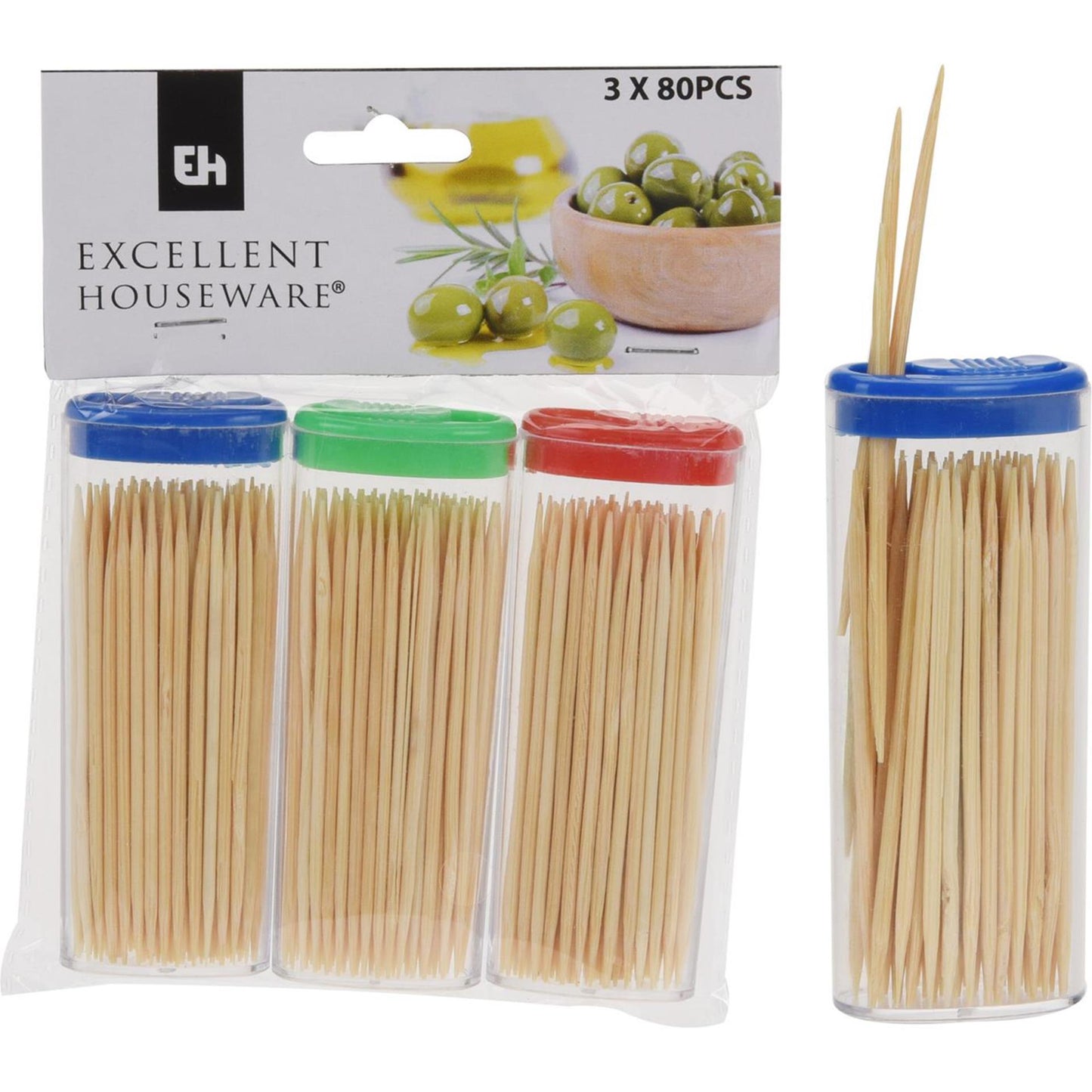 Eccellente set di bastoncini da cocktail per casalinghi 3x80 pezzi