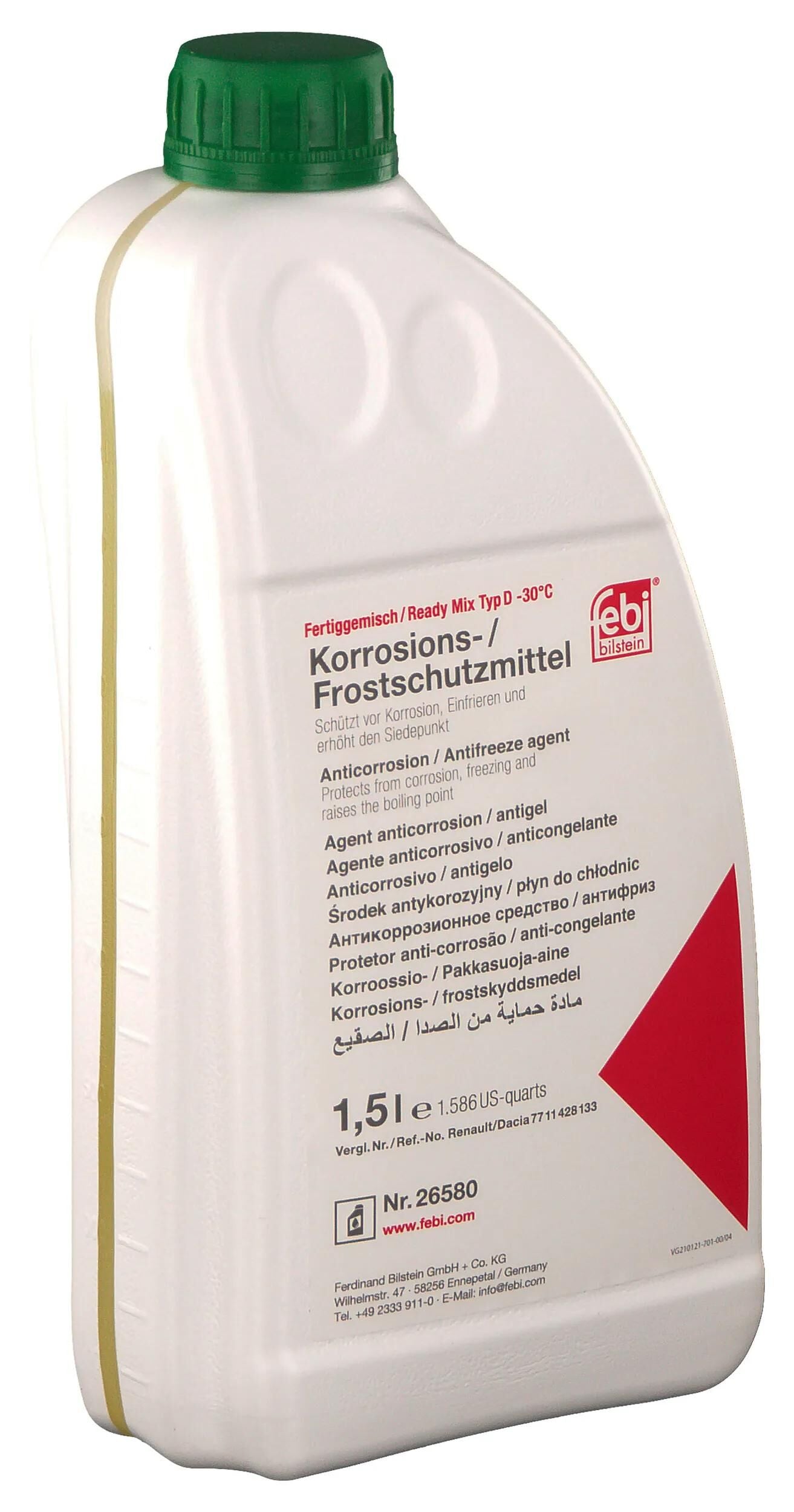 Febi Bilstein Antifreeze Type D Ready Mix Renault 1.5L