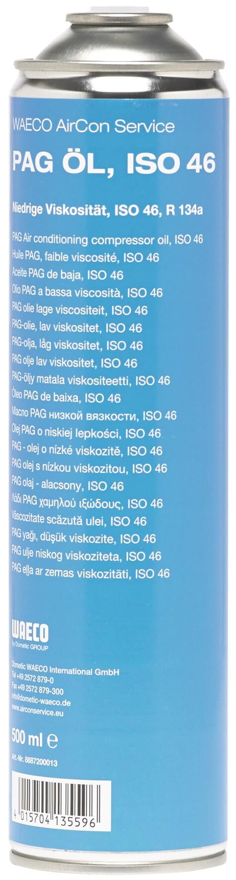 Waeco Air Conditioning Compress F.R134A, 500ml