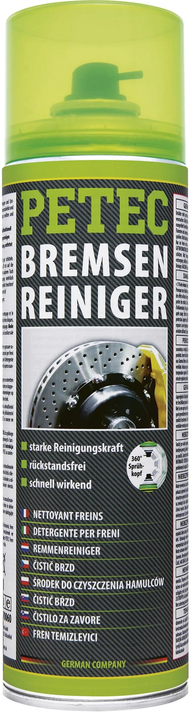 Detergente per freni Petec 500 ml