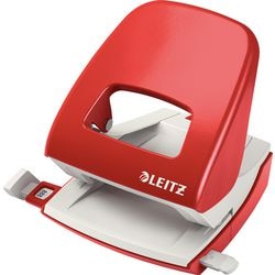 Perforatore a 2 fori Leitz 5008 8 cm rosso