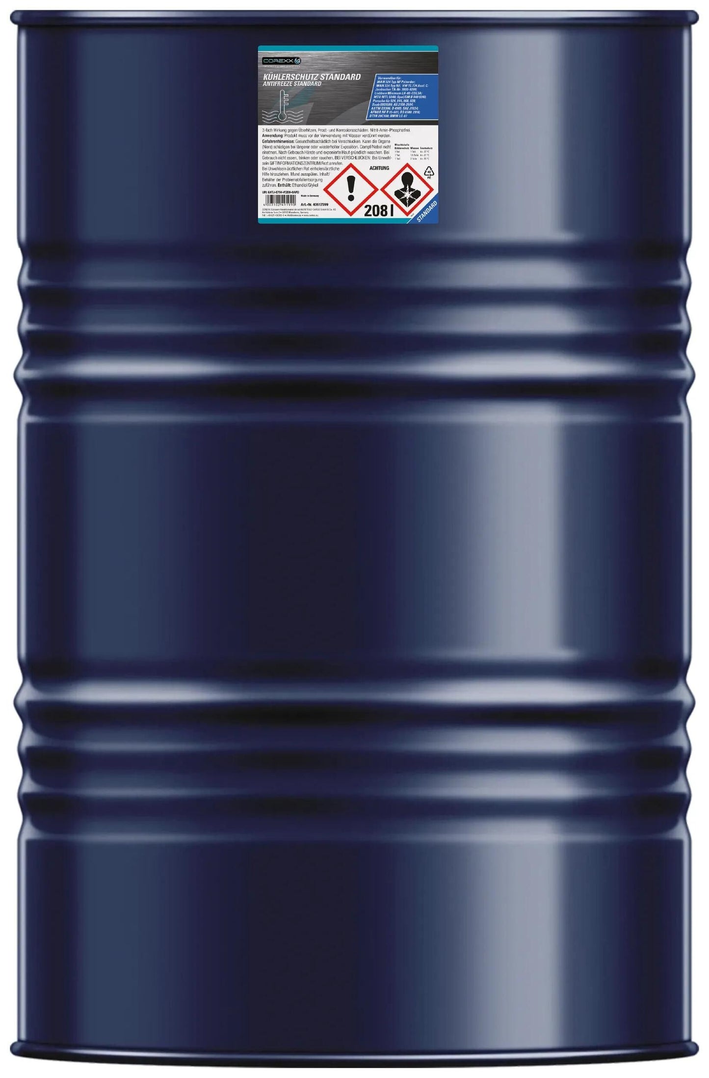 Corexx protección del radiador producto estándar g11 anticongelante 208l estándar (g11)
