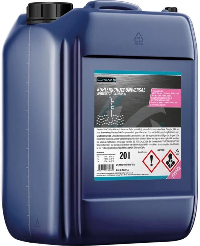 Corexx prodotto protettivo per radiatore uni evoxx antigelo 20 l universale evoxx